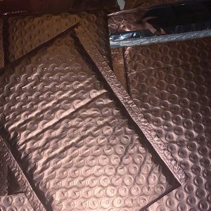 20 Metallic Bronze Bubble Mailers 4x8 Padded Shipping Envelopes Self Sealing